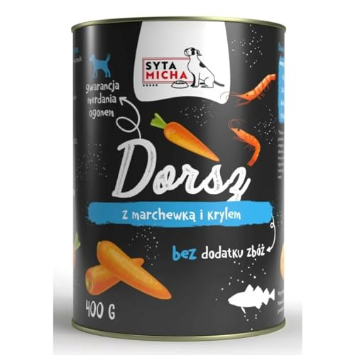 SYTA MICHA Nassfutter Fisch Kabeljau 400 g - Animalerie Amazon Allemagne à 6.90€