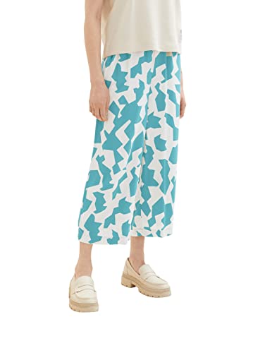 TOM TAILOR 1036866 Pantalones, 32146 Petrol Big Abstract... - Maison & Cuisine en promo à 18.68€