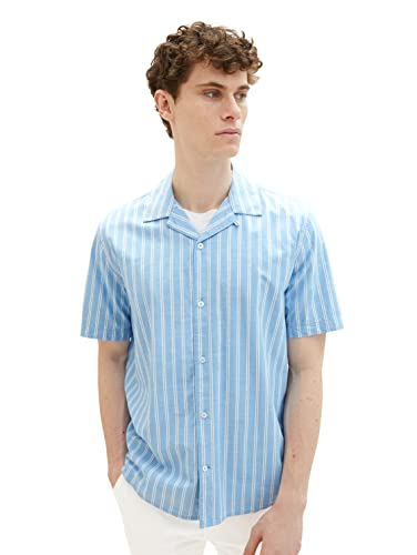 TOM TAILOR 1036217 Camisa, 31780-Blue White Stripe, M para... - Amazon Espagne à 8.11€