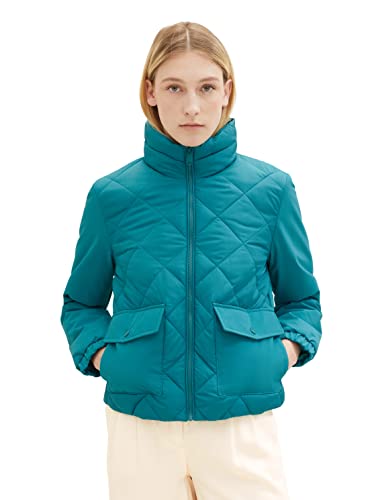 Chaqueta acolchada de mujer TOM TAILOR con cuello alto y... - Amazon Espagne à 29.88€
