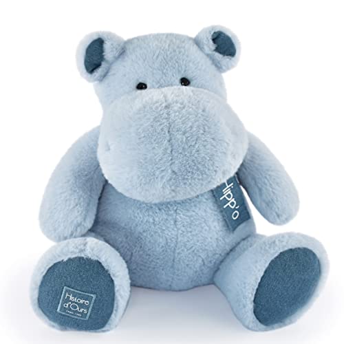 Histoire d'Ours - Peluche Hippopotame - HIPPO - Bleu Jean... - Jouets & Jeux Amazon France à 17.99€