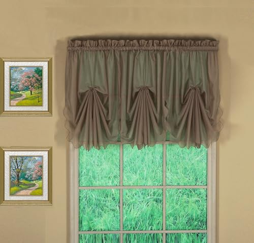 Today's Curtain Emelia Original Voile Fan Insert, Taupe... - Maison & Cuisine Amazon Royaume-Uni à 7.05€