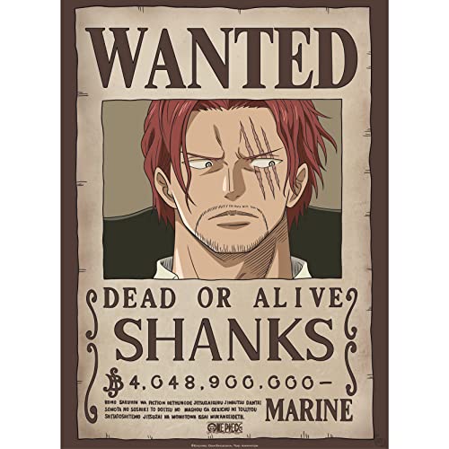 GB Eye – Póster One Piece Wanted Shanks – Producto oficial... - Amazon Spain à 2.99€