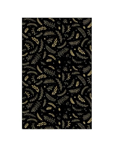 Mani Textile Tapis Noel Noir Gold 70x140cm - Maison & Cuisine Amazon France à 22.59€