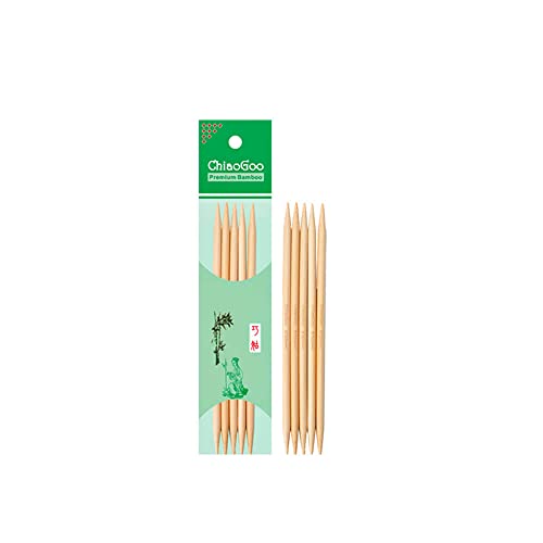 ChiaoGoo Double-point. needle bamboo 15cm 4.50mm ntrl - 1pc - Maison & Cuisine Amazon Allemagne à 8.53€