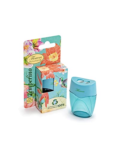 Pigna Taille-crayon avec réservoir, 2 trous, Nature Flowers - Fournitures Bureau Amazon France à 2.81€