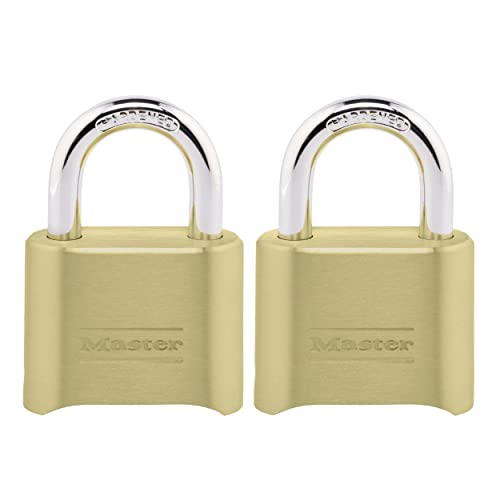 Master Lock 175EC2 Combination Lock Padlock-2 pk, Gold - Nouvelle promo Amazon à 18.40€