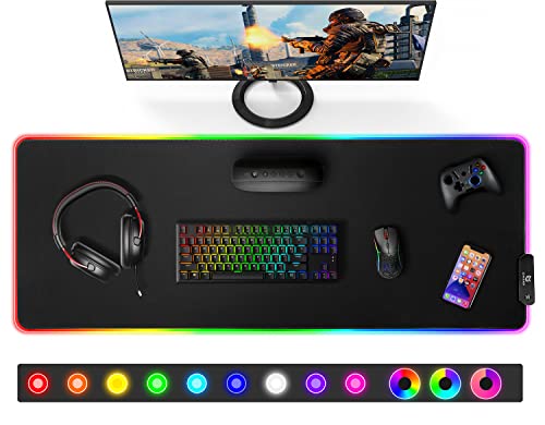 Gimars Tappetino Mouse Gaming RGB, 800x300x4mm - Tappetino... - High-Tech & Électronique Amazon Italie à 16.80€