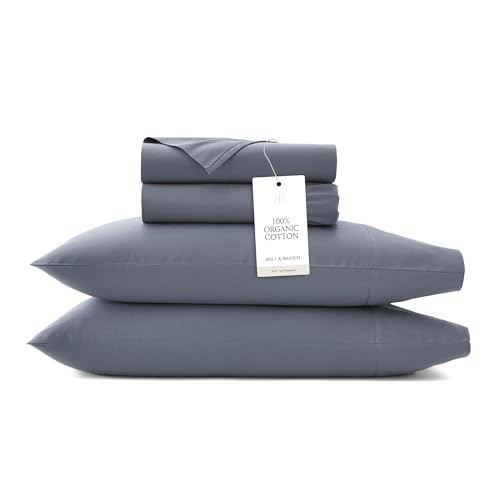 Boll & Branch Signature Hemmed Sheet Set - King, Mineral... - Maison & Cuisine Amazon Royaume-Uni à 102.39€