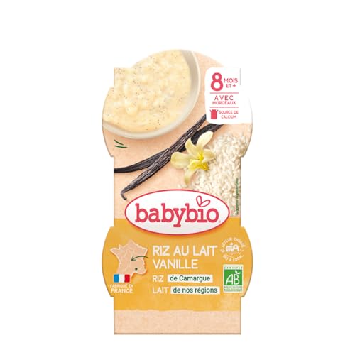 Babybio riz au lait vanille 2x100g - Baby & Nursery Amazon France à 2.85€