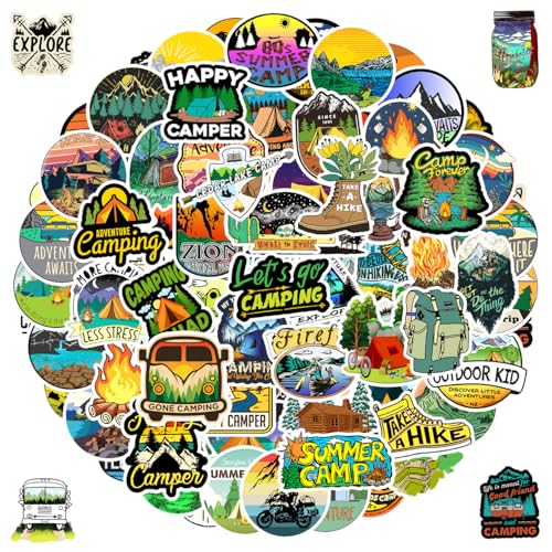 MARSFORCE Calcomanías de camping y senderismo, regalo para... - Jouets & Jeux en promo à 6.73€