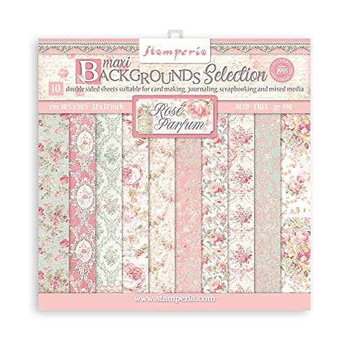 Stamperia International Bloc de scrapbooking maxi sélection... - Beauté & Parfums en promo à 18.62€