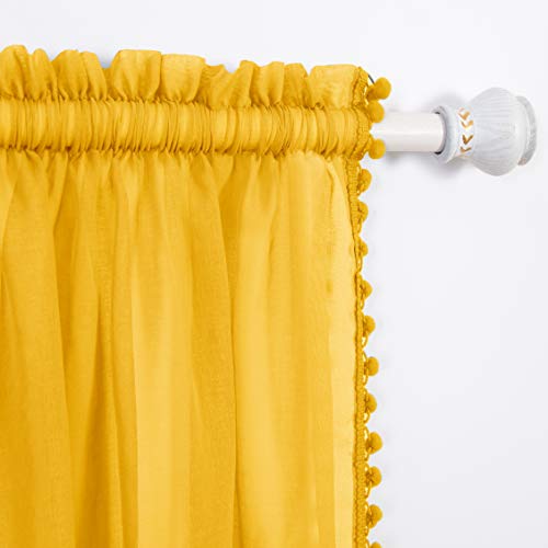 Elegant Comfort Tende semi-trasparenti con nappe con pon... - High-Tech & Électronique Amazon Italie à 35.02€