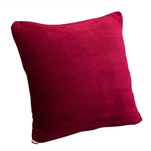 OKYUK Velvet Plush Stretch Pillow Cushion Cover Red Color - Maison & Cuisine Amazon Italie à 8.55€