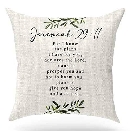 Bible Verse Throw Pillow Cover Cushion Case, Blessing gift... - Maison & Cuisine Amazon Royaume-Uni à 0.50€