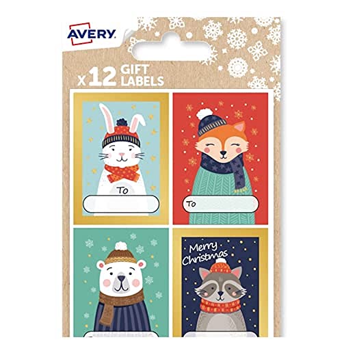 Avery Festive Label Pack with Winter Animals Designs - 12... - High-Tech & Électronique Amazon Royaume-Uni à 1.20€