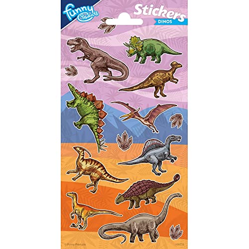 Funny Products - Dinosaurier Aufkleber-Set, mehrfarbig... - Bon plan à 1.49€