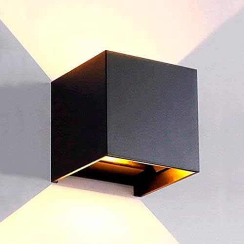 M Ledme - Lampada da parete Nero LED esterno/interno 6W... - Maison & Cuisine Amazon Italie à 36.49€
