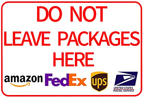 CCPARTON Do Not Leave Packages Here Delivery Sign Indoor... - Sports & Fitness Amazon Royaume-Uni à 1.00€