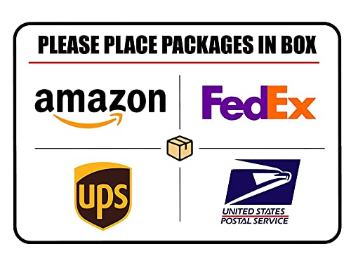 CCPARTON Please Place Packages in Box Delivery Sign Indoor... - Sports & Fitness Amazon Royaume-Uni à 1.00€
