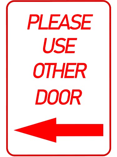 CCPARTON Please Use Other Door Sign Left Arrow Delivery... - Sports & Fitness Amazon Royaume-Uni à 1.00€