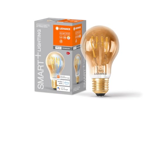 LEDVANCE SMART+ WiFi LED lamp, Gold Tint, 6W, 470lm... - Home & Kitchen Amazon UK à 46.06€