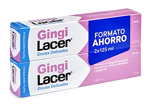 Lacer GINGI - Duplo 125 ml, Pasta de Dientes con Flúor... - Santé & Bien-être Amazon Espagne à 7.54€