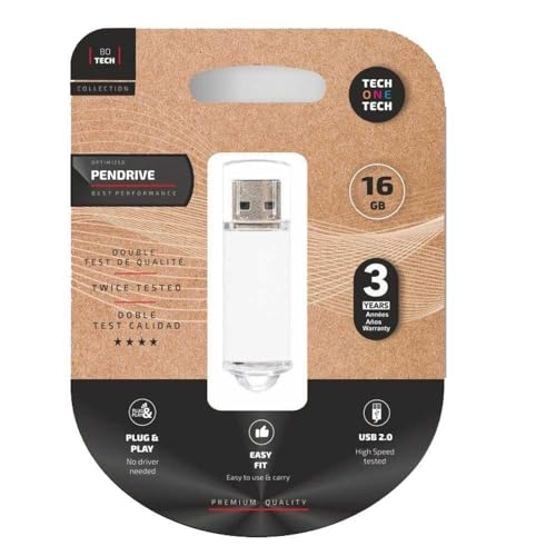 TECH ONE TECH Clé USB 2.0 de 16 Go (clé USB) en promo à 10,13€ (-44%) sur Amazon FR