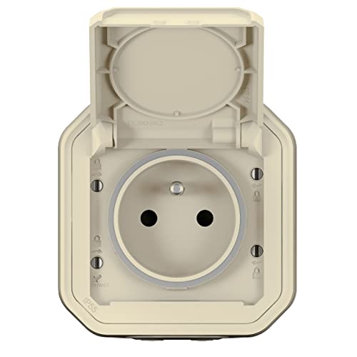 Steckdose – 2P + T – Beige – Aufputz – Legrand Plexo 069776L - Maison & Cuisine Amazon Allemagne à 8.33€