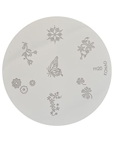 Konad Schablone Stamping Stampingschablone M20 - Loisirs Créatifs Amazon Allemagne à 1.49€