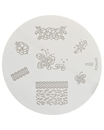 Konad Schablone Stamping Stampingschablone M50 - Loisirs Créatifs Amazon Allemagne à 1.49€