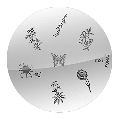 Konad Schablone Stamping Stampingschablone M21 - Loisirs Créatifs Amazon Allemagne à 1.49€