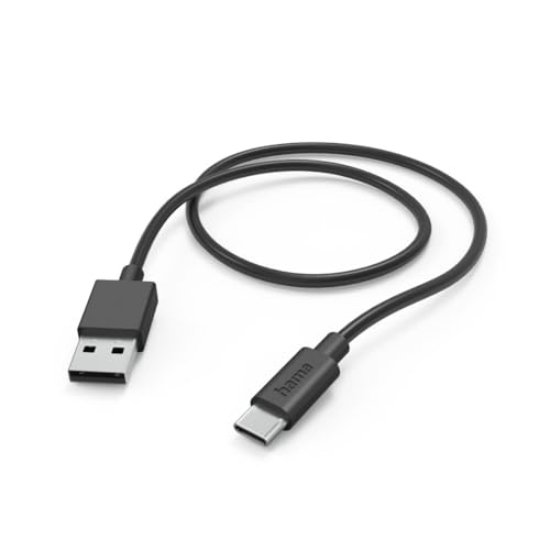 Hama USB A to USB-C Charging Cable 1 Metre Black - Tech & Electronics Amazon UK à 4.99€
