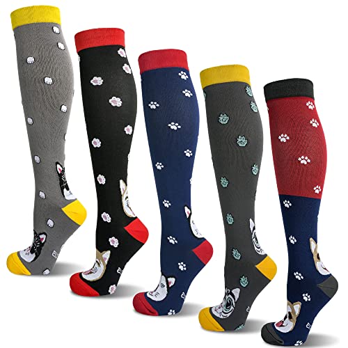 LEOSTEP 5 paia di calze a compressione colorate per uomo e... - Nouvelle promo Amazon à 14.58€