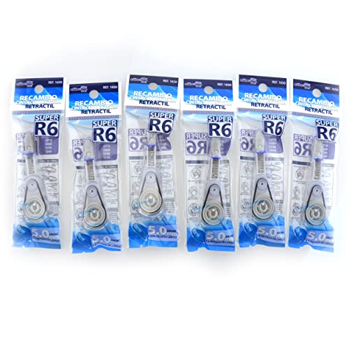 office box Pack 6 Recambios SUPER R6-5.0 mm de ancho x 6... - Fournitures Bureau Amazon Espagne à 3.56€