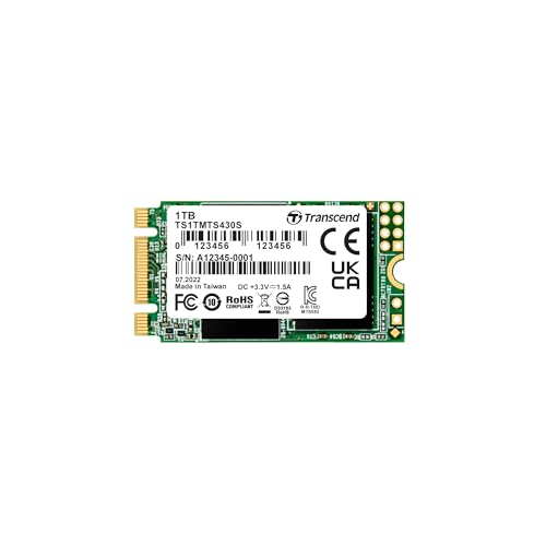 Transcend MTS430S 1TB M.2 2242 SATA III 6Gb/s SSD... - High-Tech & Électronique Amazon Royaume-Uni à 181.43€