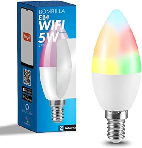 M Ledme - Ampoule LED Intelligente WiFi E14 Bougie, pas... - Tech & Electronics Amazon France à 6.11€