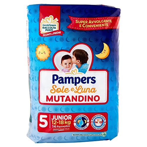 PAMPERS SOLE&LUNA MUTANDINA JUNIOR x14 pezzi - Bébé & Puériculture Amazon Italie à 4.69€