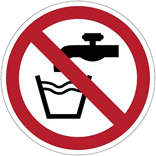 CARTELLO SEGNALETICO ROTONDO ISO 7010 - Acqua non potabile... - Amazon Italie à 1.00€