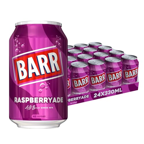 BARR 24 Pack Sparkling Raspberryade, Zero No Sugar... - Amazon Royaume-Uni à 8.00€