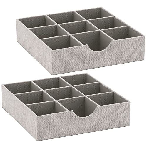 Household Essentials, Gray Drawer Organizer Tray 2 Pack - Maison & Cuisine Amazon Royaume-Uni à 9.10€