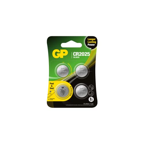 CR2025 4er-Set | GP Lithium | Lithium Knopfzellen CR 2025... - Maison & Cuisine Amazon Allemagne à 5.37€