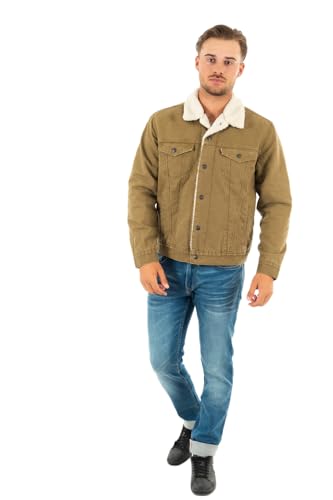 Levi's Type 3 Sherpa Trucker Washed Cougar Canv - Jardin & Extérieur Amazon Allemagne à 97.30€