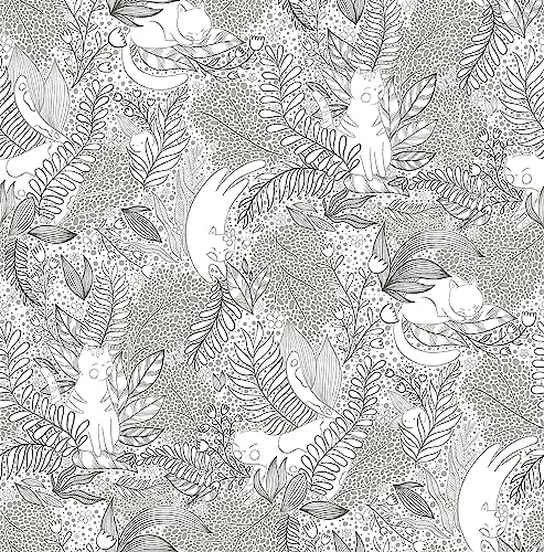 NuWallpaper NUS4542 NUWALL 2022 (SW) GATO Garden Black Peel... - Home & Kitchen Amazon UK à 14.00€
