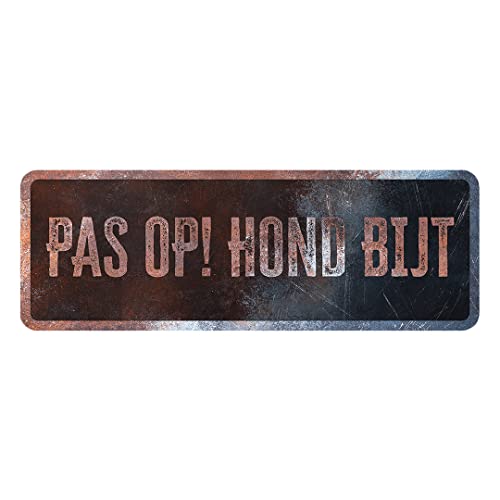 D&D Home, Warning Sign 40 x 13 x 0.3 cm Dutch Version Black... - Maison & Cuisine Amazon Royaume-Uni à 9.14€