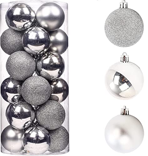 Lot de 9 Boules de Noël incassables en Argent - 50 mm... en promo à 7,93€ (-50%) sur Amazon FR