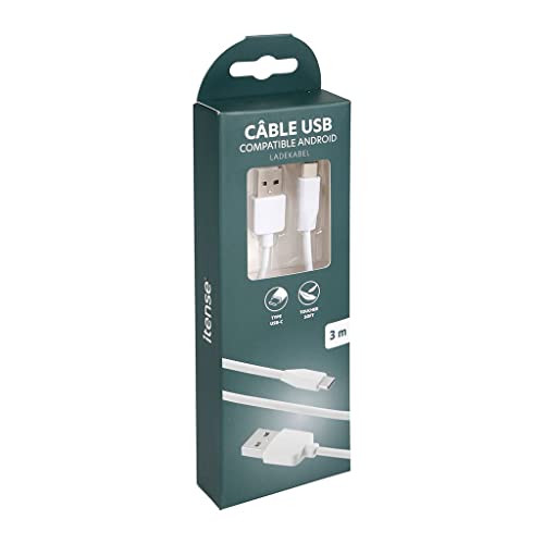 ITENSE - Schnellladekabel Typ USB-C – Kabellänge: 3 m –... - High-Tech & Électronique Amazon Allemagne à 9.06€