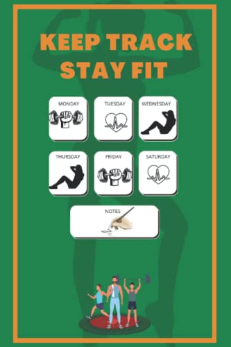 Keep Track, Stay Fit. Journal & workout planner: A Daily... - Sports & Fitness Amazon Allemagne à 5.46€
