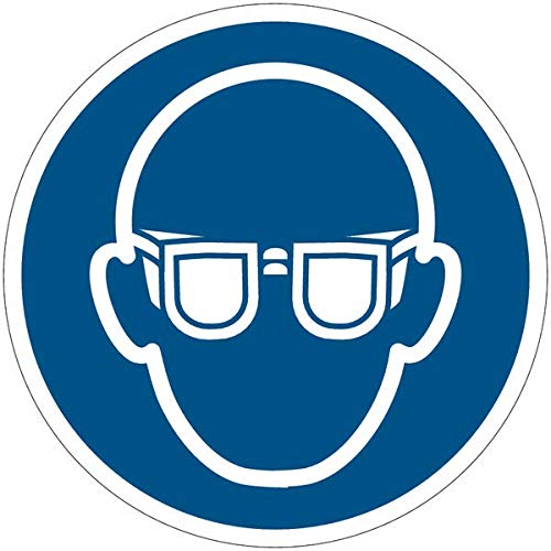 CARTELLO SEGNALETICO ROTONDO ISO 7010 - Occhiali protettivi... - Fournitures Bureau en promo à 1.00€