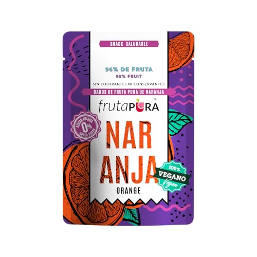 FRUTA PURA. Orange - Cubes de Fruit Pur à 96% en Snack. en promo à 2,40€ (-57%) sur Amazon FR